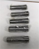 New Lot of 5 R8 Drill Collets