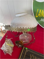 Antique Converted Hanging Lamp