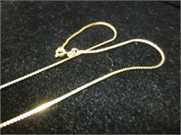 14k Gold 9" Link Necklace