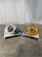 Green Bay Packer mini helmet signed by