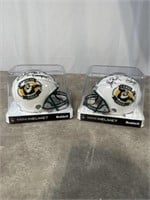 Lambeau field mini helmet signed by