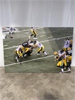 Signed Canvas, Superbowl 45 fumble. Signed by