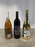 Green Bay Packer 100 seasons, wine. 3 Bottles
