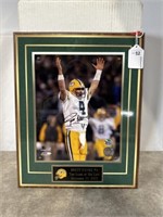 Brett Favre signed plaque