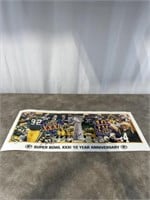 Super Bowl 31 10 year Anniversary poster