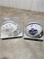 NFL Draft 2012 mini helmet signed by Nick Perry