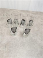 Green Bay Packers Pizza Hut glasses, set of 6.
