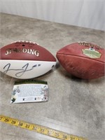 Spalding white panel James Jones #89 signed