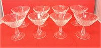 8 Waterford crystal champaign glasses