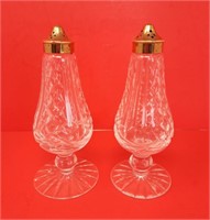 Waterford crystal salt and pepper shakers