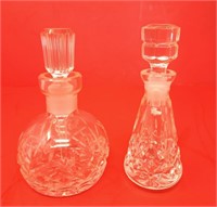 Pair of small Waterford decanters