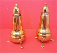 Pair of crown sterling Weighted salt and pepper
