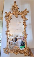 Antique Carved Gilt Wood Wall Mirror