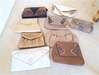Collection of Vintage Jasmin clutches and purses