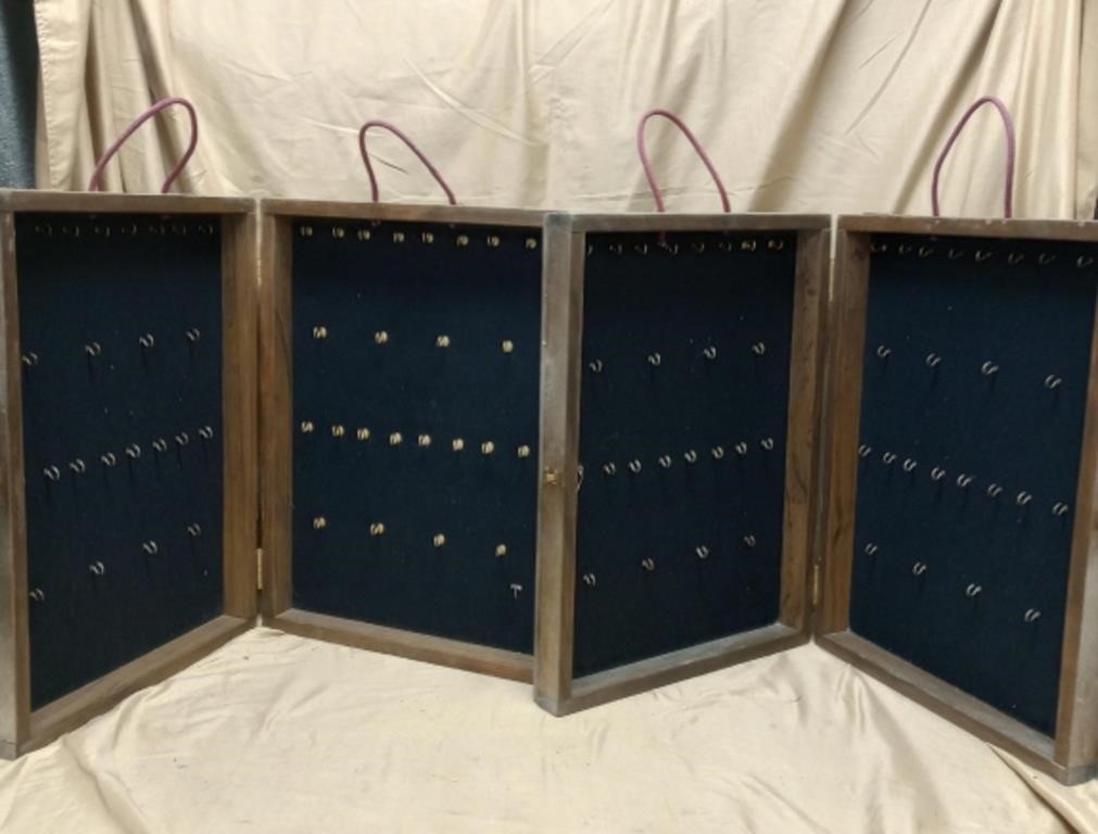 Pair of Wood Display Cases
