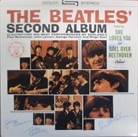 The Beatles Signed Second Album Signed