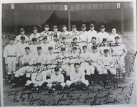 Historic 1931 New York Yankees Team Photo Signed