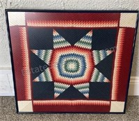 Framed Stitched Star 22”x20”