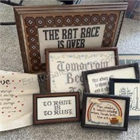 Needlepoint Clever Phrases
