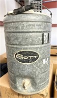 Vintage Gott Galvanized Drink Cooler- 3 Gal.
