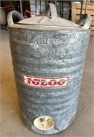 Vintage Igloo Galvanized Water Cooler- 5 Gal.