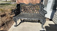 Antique Cast Iron Bench