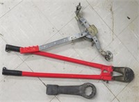 Cable Puller, Bolt Cutters, Wrench (3)