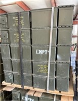 50 Cal. Ammo Box Pallet, 120 Pieces