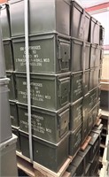 50 Cal. Ammo Box Pallet, 160 Pieces