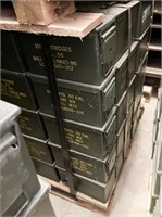 50 Cal. Ammo Box Pallet, 160 Pieces