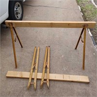 Lot Of Vintage Sawhorses