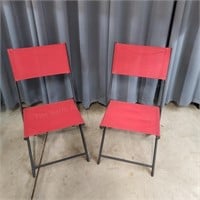 H3 2 folding chairs with Metal frames