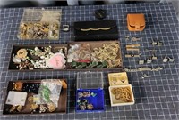 R3 50+pc costume jewelry Sm purse Cuff links &more