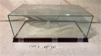 Display Case Glass Top 10x18x7 inches tall