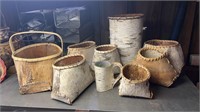 Collection of Birch Bark Boxes