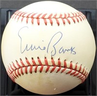 ERNIE BANKS AUTOGRAPH BASEBALL