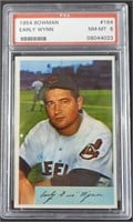 1954 BOWMAN #164 EARLY WYNN PSA 8