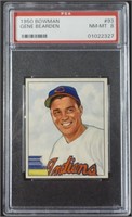 1950 BOWMAN #93 GENE BEARDEN PSA 8