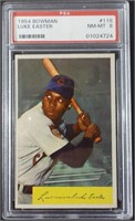 1954 BOWMAN #116 LUKE EASTER PSA 8