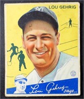 1934 GOUDEY #37 LOU GEHRIG AUTHENTIC