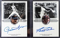 (2) AUTOGRAPHED BASEBALL CARDS