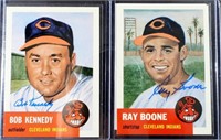 (2) AUTOGRAPHED BASEBALL CARDS