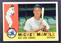 1960 TOPPS #350 MICKEY MANTLE VGEX+