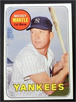 1969 TOPPS #500 MICKEY MANTLE EX++
