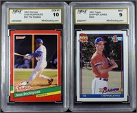 (2) 1991 GRADED ROOKIE CARDS - CHIPPER
