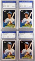 (4) 1989 TOPPS TRADED GRIFFEY JR ROOKIE