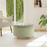 HomePop Round Storage Ottoman in Box