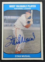 STAN MUSIAL AUTOGRAPH TCMA CARD