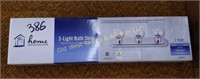 3 Light Bath Strip (#386)