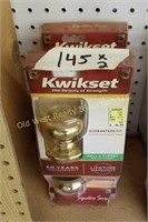 Kwikset Hall & Closet Doorknobs (#145)